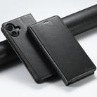 For iPhone 16 Suteni J02 Oil Wax Wallet Leather Phone Case(Black) - 1