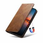 For iPhone 16 Suteni J02 Oil Wax Wallet Leather Phone Case(Brown) - 3