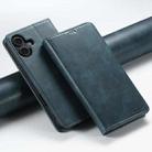 For iPhone 16 Suteni J02 Oil Wax Wallet Leather Phone Case(Blue) - 1