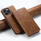 For iPhone 16 Pro Max Suteni J02 Oil Wax Wallet Leather Phone Case(Brown) - 1