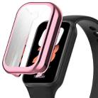 For Xiaomi Smart Band 8 Active Full Package TPU Electroplated Watch Protective Case(Pink) - 1