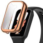 For Redmi Band 2 Full Package TPU Electroplated Watch Protective Case(Rose Gold) - 1