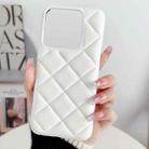 For Xiaomi 14 Rhombus All-inclusive Shockproof Phone Case(White) - 1