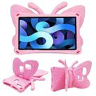 For Samsung Galaxy Tab A9 8.7 X110/X115 Butterfly Bracket Kids EVA Shockproof Tablet Case(Pink) - 1