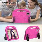 For Samsung Galaxy Tab S9 FE 11.0 2023 Thumb Bracket EVA Shockproof Tablet Case(Rose Red) - 2