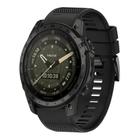 For Garmin Tactix 7 AMOLED Quick Release 26mm Silicone Watch Band(Black) - 1