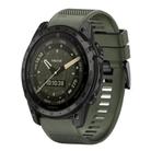 For Garmin Tactix 7 AMOLED Quick Release 26mm Silicone Watch Band(Army Green) - 1