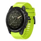 For Garmin Tactix 7 AMOLED Quick Release 26mm Silicone Watch Band(Lime Green) - 1