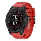 For Garmin Fenix 7X Pro 51mm Quick Release 26mm Silicone Watch Band(Red) - 1