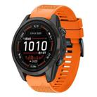 For Garmin Epix Pro 51mm Quick Release 26mm Silicone Watch Band(Orange) - 1
