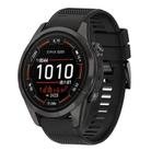 For Garmin Epix Pro 51mm Quick Release 26mm Silicone Watch Band(Black) - 1