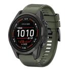 For Garmin Epix Pro 51mm Quick Release 26mm Silicone Watch Band(Army Green) - 1