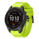For Garmin Epix Pro 51mm Quick Release 26mm Silicone Watch Band(Lime Green) - 1