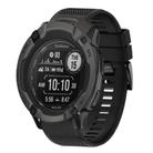 For Garmin Instinct 2X Solar Quick Release 26mm Silicone Watch Band(Black) - 1
