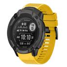 For Garmin Instinct 2X Solar Quick Release 26mm Silicone Watch Band(Yellow) - 1