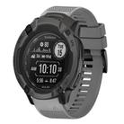 For Garmin Instinct 2X Solar Quick Release 26mm Silicone Watch Band(Grey) - 1