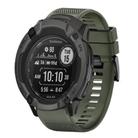For Garmin Instinct 2X Solar Quick Release 26mm Silicone Watch Band(Army Green) - 1