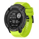 For Garmin Instinct 2X Solar Quick Release 26mm Silicone Watch Band(Lime Green) - 1
