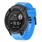 For Garmin Instinct 2X Solar Quick Release 26mm Silicone Watch Band(Sky Blue) - 1