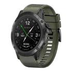 For Garmin D2 Delta PX 26mm Quick Release Silicone Watch Band(Army Green) - 1