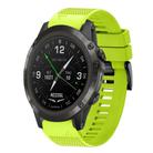 For Garmin D2 Delta PX Quick Release 26mm Silicone Watch Band(Lime Green) - 1