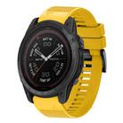 For Garmin Tactix 7 Pro Quick Release 26mm Silicone Watch Band(Yellow) - 1
