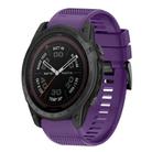 For Garmin Tactix 7 Pro Quick Release 26mm Silicone Watch Band(Purple) - 1