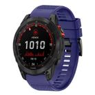 For Garmin Fenix 7X Quick Release 26mm Silicone Watch Band(Midnight Blue) - 1