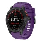 For Garmin Fenix 7X Quick Release 26mm Silicone Watch Band(Purple) - 1