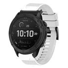 For Garmin Tactix Delta Quick Release 26mm Silicone Watch Band(White) - 1