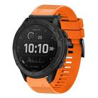 For Garmin Tactix Delta Quick Release 26mm Silicone Watch Band(Orange) - 1