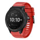 For Garmin Tactix Delta Quick Release 26mm Silicone Watch Band(Red) - 1