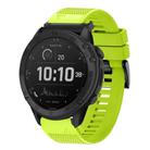 For Garmin Tactix Delta Quick Release 26mm Silicone Watch Band(Lime Green) - 1