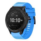 For Garmin Tactix Delta Quick Release 26mm Silicone Watch Band(Sky Blue) - 1