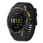 For Garmin Enduro 2 Quick Release 26mm Silicone Watch Band(Black) - 1