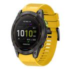 For Garmin Enduro 2 Quick Release 26mm Silicone Watch Band(Yellow) - 1