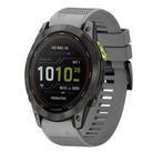 For Garmin Enduro 2 Quick Release 26mm Silicone Watch Band(Grey) - 1