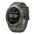 For Garmin Enduro Quick Release 26mm Silicone Watch Band(Army Green) - 1