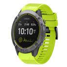 For Garmin Enduro Quick Release 26mm Silicone Watch Band(Lime Green) - 1