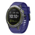 For Garmin Enduro Quick Release 26mm Silicone Watch Band(Midnight Blue) - 1