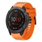 For Garmin Fenix 6X Quick Release 26mm Silicone Watch Band(Orange) - 1
