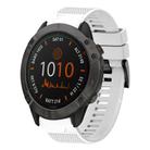 For Garmin Fenix 6X Pro Quick Release 26mm Silicone Watch Band(White) - 1