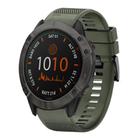 For Garmin Fenix 6X Pro Quick Release 26mm Silicone Watch Band(Army Green) - 1