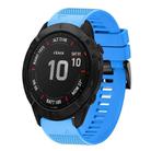 For Garmin Fenix 6X Sapphire Quick Release 26mm Silicone Watch Band(Sky Blue) - 1