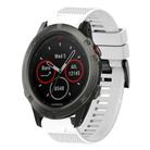 For Garmin Fenix 5X Sapphire Quick Release 26mm Silicone Watch Band(White) - 1