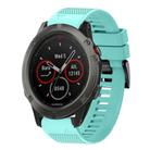 For Garmin Fenix 5X Sapphire Quick Release 26mm Silicone Watch Band(Mint Green) - 1