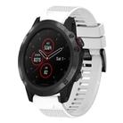 For Garmin Fenix 5X Plus Quick Release 26mm Silicone Watch Band(White) - 1