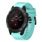 For Garmin Fenix 5X Plus Quick Release 26mm Silicone Watch Band(Mint Green) - 1