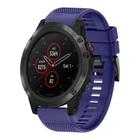 For Garmin Fenix 5X Plus Quick Release 26mm Silicone Watch Band(Midnight Blue) - 1