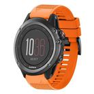 For Garmin Fenix 3 Quick Release 26mm Silicone Watch Band(Orange) - 1